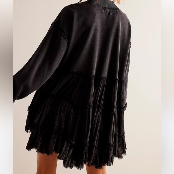 Free People Ruffled Tunic Sweater - Picture 2 of 3